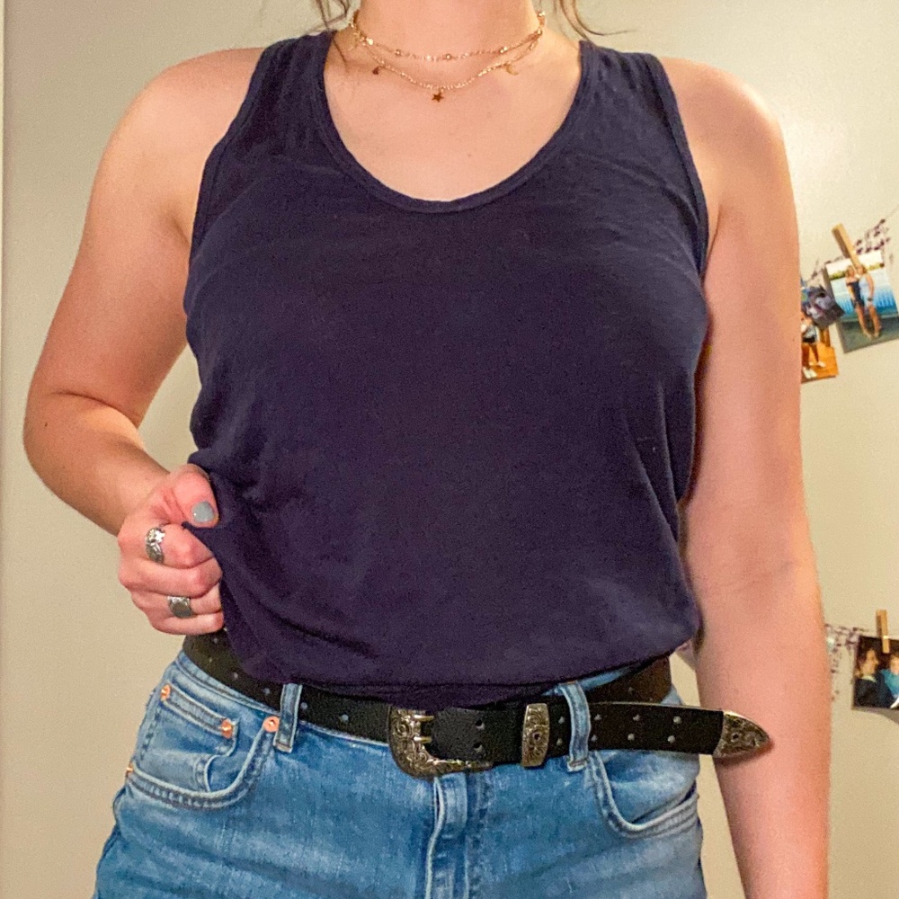 J. Crew Navy Tank Top